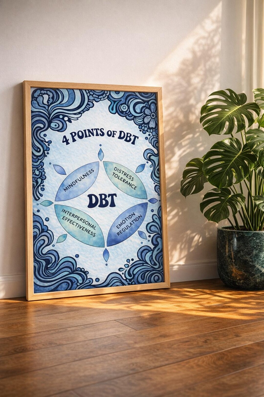 DBT Skills Poster | Dialectical Behavior Therapy Chart | Therapist ...