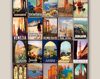 Italian Wall Decor, Italy Travel Poster, Italy Gift Ideas, Italian Wall Art