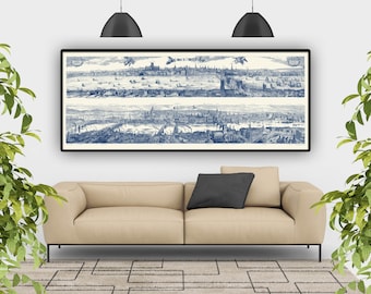 London Map Art, Mappa della città di Londra, Regali di Londra, Arredamento britannico