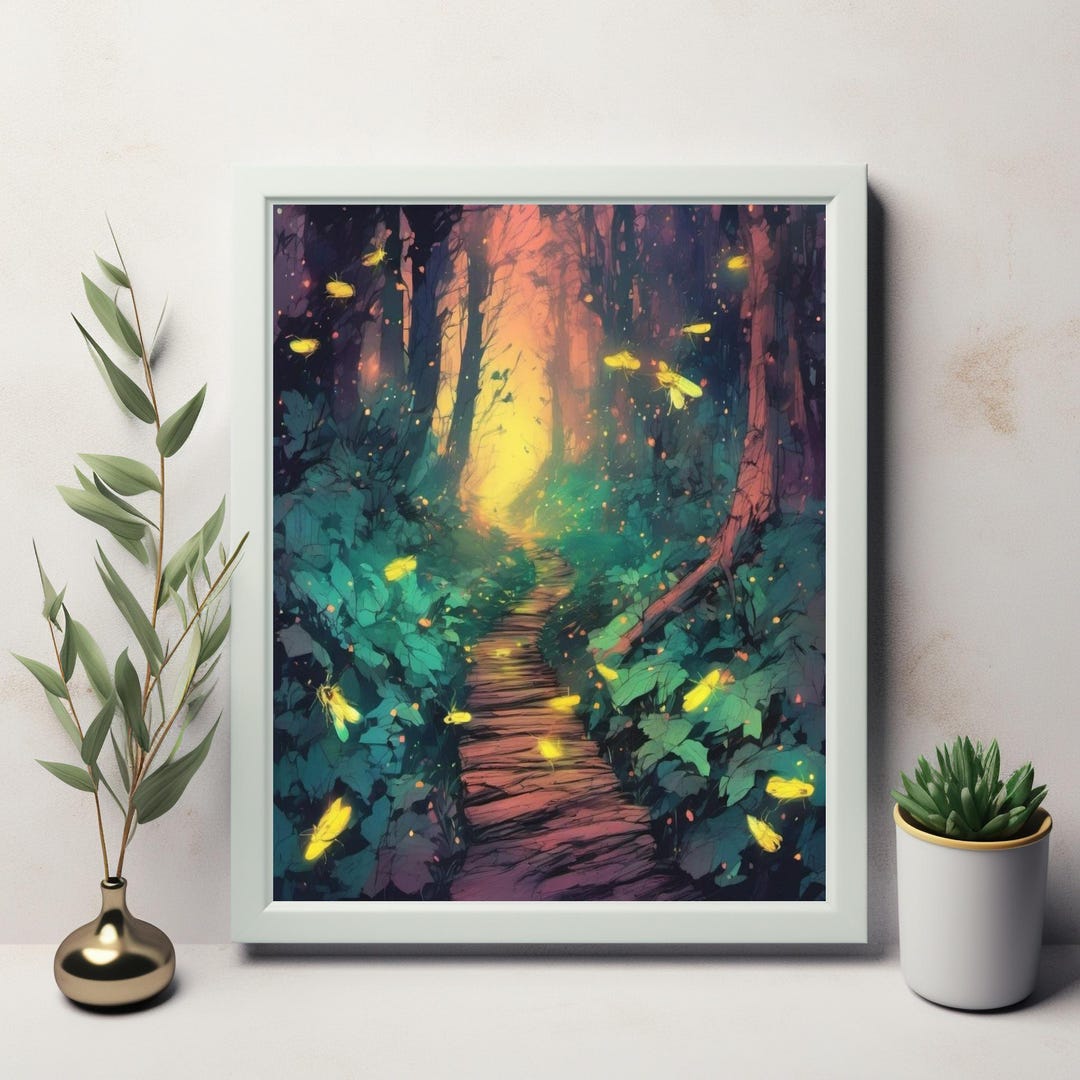 Enchanted Forest Pathway - A Mystical Journey Through Lush Greenery and ...