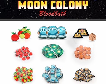 Mondkolonie Blutbad Bündel | Acryl Spieltoken