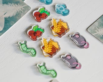 Wingspan Bundle Tokens | Acrylic Game Tokens – 0.75" | Double-Sided Print
