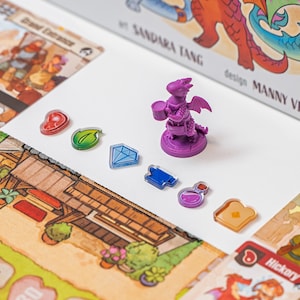 Flamecraft Bundle Tokens | Acrylic Game Tokens – 0.75" | Double-Sided Print