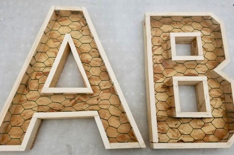 Letter Planter 18 inch DIY Planter Box Initial Monogram for Etsy