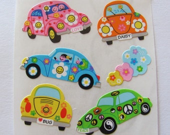 Sealed Package Sandylion Kromekote Stickers CARS RACE CAR
