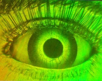 Hologram Eye Rare Vintage 80's Sticker - Mirage 3-D Holographic Future Vision Eyeball Eyes Sight Collectible