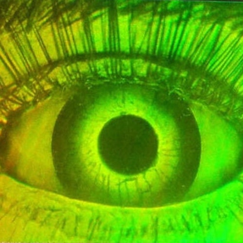Hologram Eye Rare Vintage 80's Sticker Polaroid Mirage Etsy