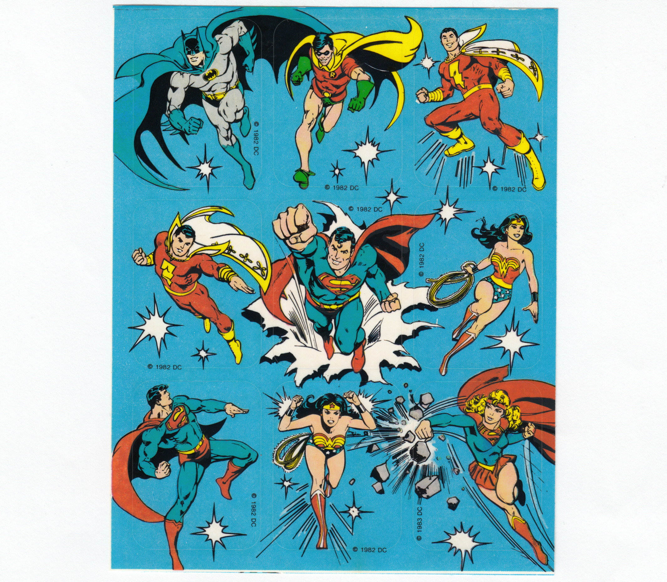 WONDER WOMAN vintage 1973 autocollant sticker DC COMICS INC Made in USA Sammeln & Seltenes