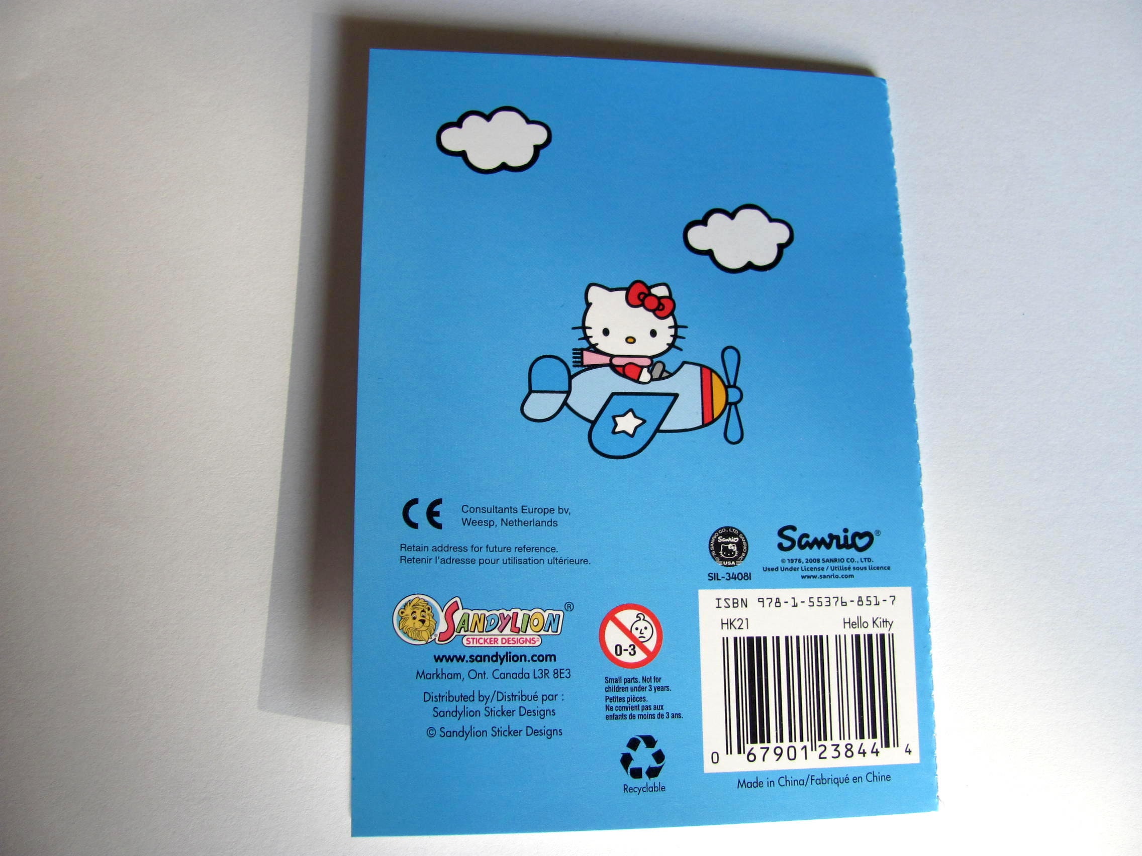 Hello Kitty Sandylion Rare Vintage Sticker Album - Cat Kitten