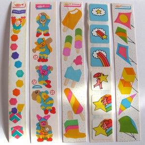 Adesivo de pipa de sorvete vintage Toots Cardesign Play Ball - Você escolhe estrela cadente desenho animado palhaço Jack in the Box colecionável dos anos 80