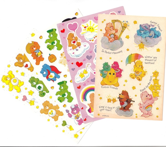 Care Bears Vintage AGC Sticker Sheet You Choose Love Bedtime Halloween  Teddy Bear Costume Sleep Cartoon Bear Rainbow Collectible -  Finland