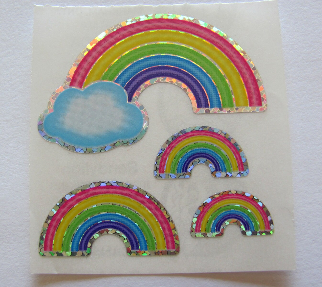 Vintage Sandylion Rainbow Glitter Sticker Module - 80's