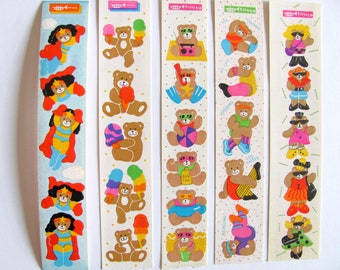 Toots Cardesign Vintage Teddybär Aufkleber Streifen - Sie Wählen 80er Teddies Bears Eiscreme Workout Beach Dress Up Superhero Jazzercise