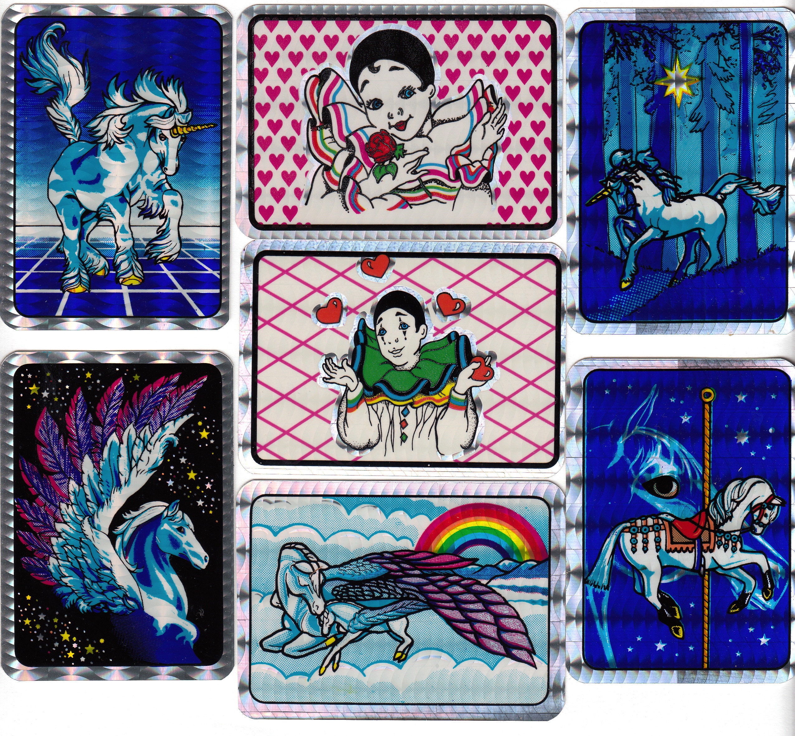 Fantasy Unicorns and Harlequins Vintage Vending Machine Prism