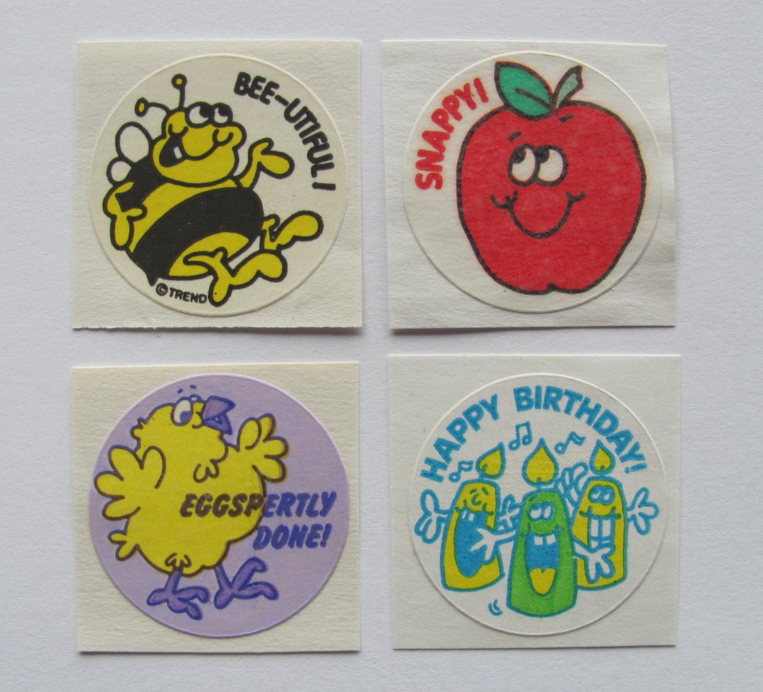 Trend Matte Scratch and Sniff Lot of Four Vintage 80's Stickers - Honey ...