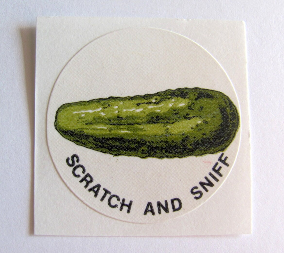 Dill Pickle Scratch and Sniff Rare Vintage CTP Matte Sticker Etsy