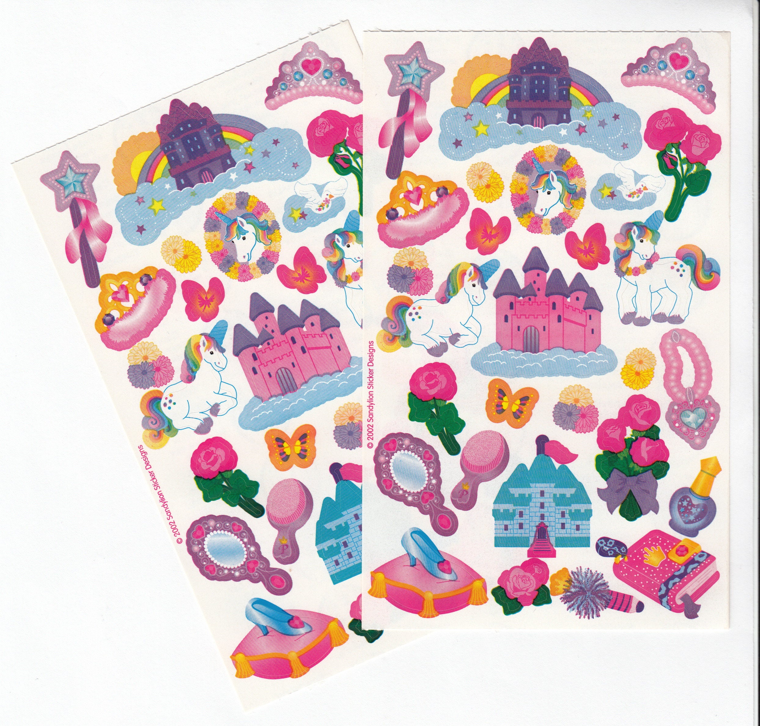 Sandylion Colourful Butterfies Stickers lot of 5 SHEETS size 2" X 6" Sandylion Colourful Butterfies Stickers lot of 5 SHEETS size 2" X 6"