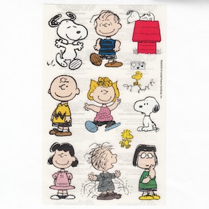 Peanuts Sandylion Transparenter Maxi Sticker Bogen - Cartoon Snoopy Lucy Linus Woodstock Charlie Brown Pigpen