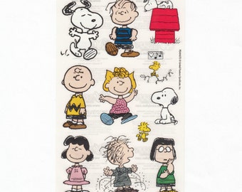 Peanuts Sandylion Transparent Maxi Sticker Sheet - Cartoon Snoopy Lucy  Linus Woodstock Charlie Brown Pigpen