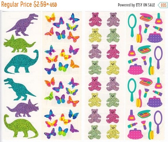 4 MODULES SMALL MULTI SPARKLE STARS MRS GROSSMANS GLITTER STICKERS CELEBRATE