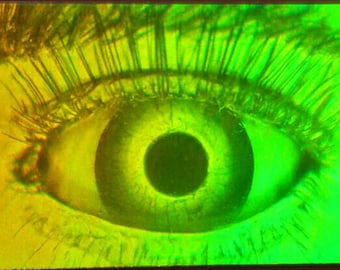 Hologram Eye Rare Vintage 80's STICKER - Mirage 3-D Holographic Future Vision Eyeball Eyes Sight Collectible