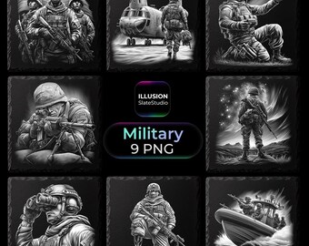 Moderne militärische Einsätze & taktische Einheiten Lasergravur Dateien Bundle Army Schiefer Untersetzer Dateien Patriotische Schiefer Untersetzer Dateien Glowforge Dateien