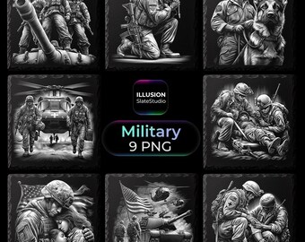 Militärische Bruderschaft & Schlachtfeld-Untersetzer Lasergravur Dateien Bundle Army Schiefer Untersetzer Digitaler Download Patriotische Schiefer Untersetzer Dateien