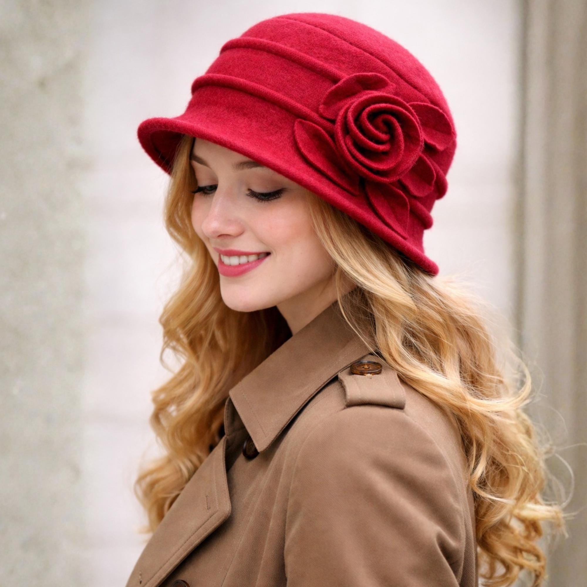 Cappello Invernale Vintage In Lana Ruphedy Per Donna – Anni '20, Morbido E Pieghevole