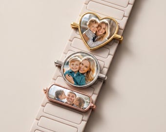 Charm bracelet de montre photo personnalisé : cadeau personnalisé pour elle en souvenir d'un animal de compagnie