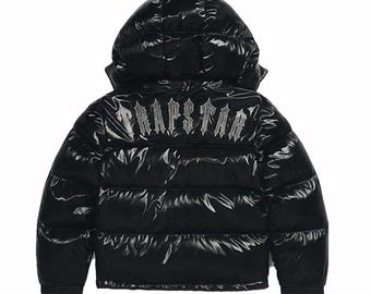Trapstar Irongate Shiny Black Puffer Jacket – Men's Streetwear Trapstar Irongate Shiny Black Puffer Jacket – Men's Streetwear