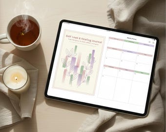Diario dell'amor proprio / Quaderno di affermazioni quotidiane, mentalità e riflessione / PDF digitale per la crescita personale e il benessere / Download immediato