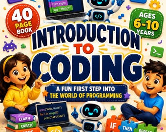 Kids Coding Activity Book Ages 6-10 | Printable STEM Programming Logic Workbook (PDF)