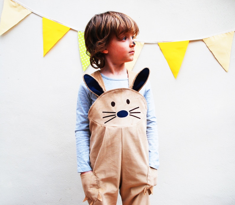 Bunny Rabbit Dungaree Overalls for Children. Etsy