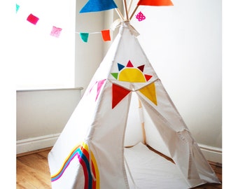 Rainbow play tent  teepee