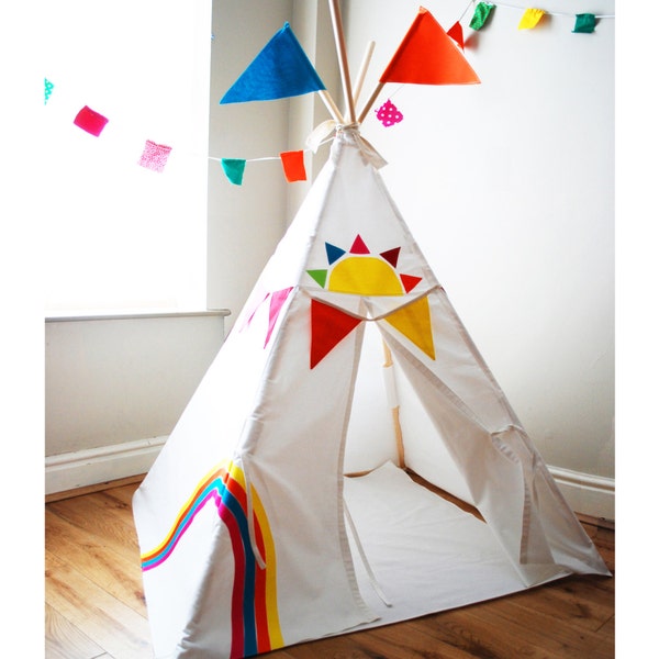 Rainbow play tent  teepee WITHOUT POLES