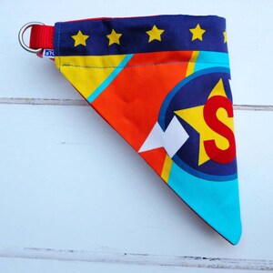 Personalised Superhero dog bandana collar , neckerchief , dog personalised Christmas gift , super dog image 7