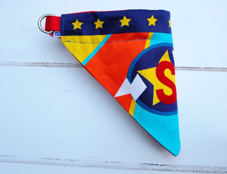 Personalised Superhero dog bandana collar , neckerchief , dog personalised Christmas gift , super dog image 7