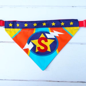 Personalised Superhero dog bandana collar , neckerchief , dog personalised Christmas gift , super dog image 5