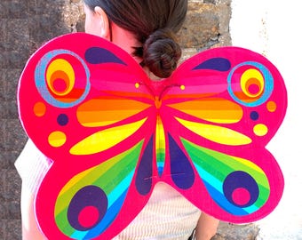 Butterfly kids fabric dress up wings