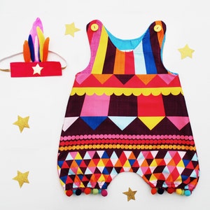 circus romper for baby girls image 1