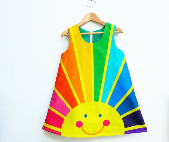 rainbow a line dress Pi (Rainbow Variant) A-Line Dress