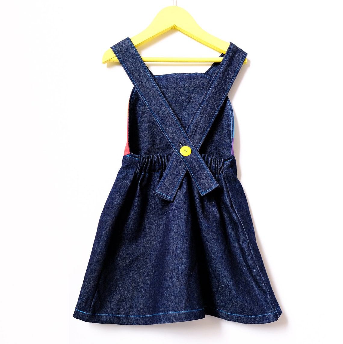 Rainbow lion pinafore dress main image 1