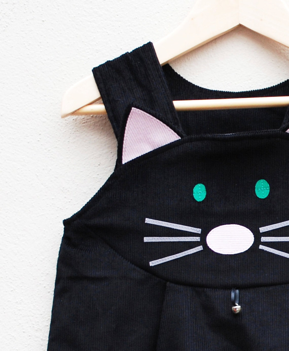 Girls dress black cat dress up costume katze Etsy