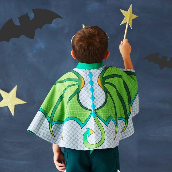 Dragon Wings Super hero Cape and Mask set Halloween