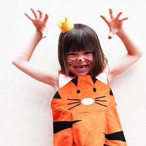 Tiger girls pinafore dress image 1