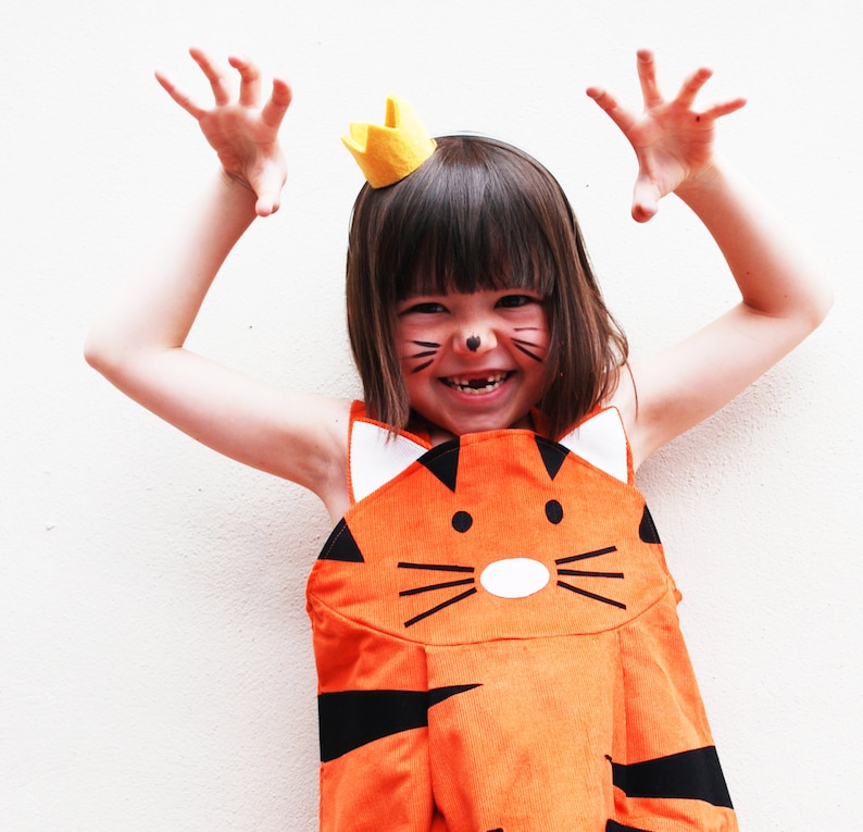 Tiger girls pinafore dress image 1