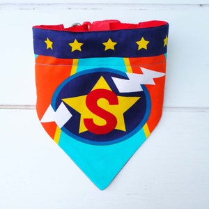 Personalised Superhero dog bandana collar , neckerchief , dog personalised Christmas gift , super dog image 6