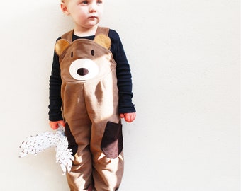 Toddler  Bear Dungaree Overalls