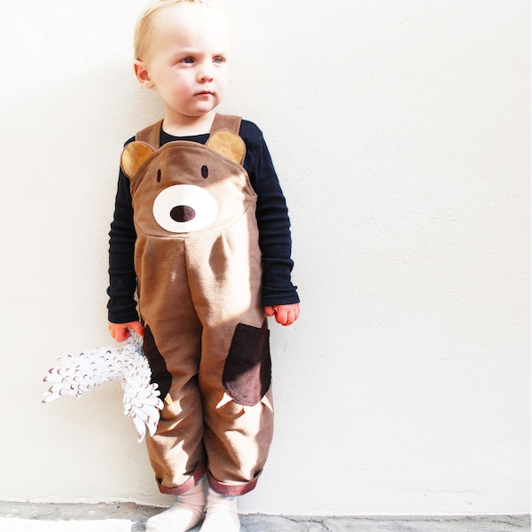 Toddler  Bear Dungaree Overalls
