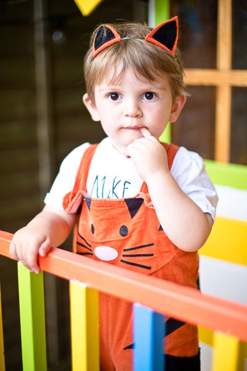 Tiger dungaree overall image 2